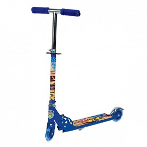 Самокат 2-колесный складной Ралли со светящимися колесами (Next, KS247 RALLYsim)